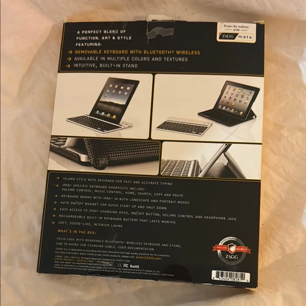 Black Tablet Keyboard Case for iPad